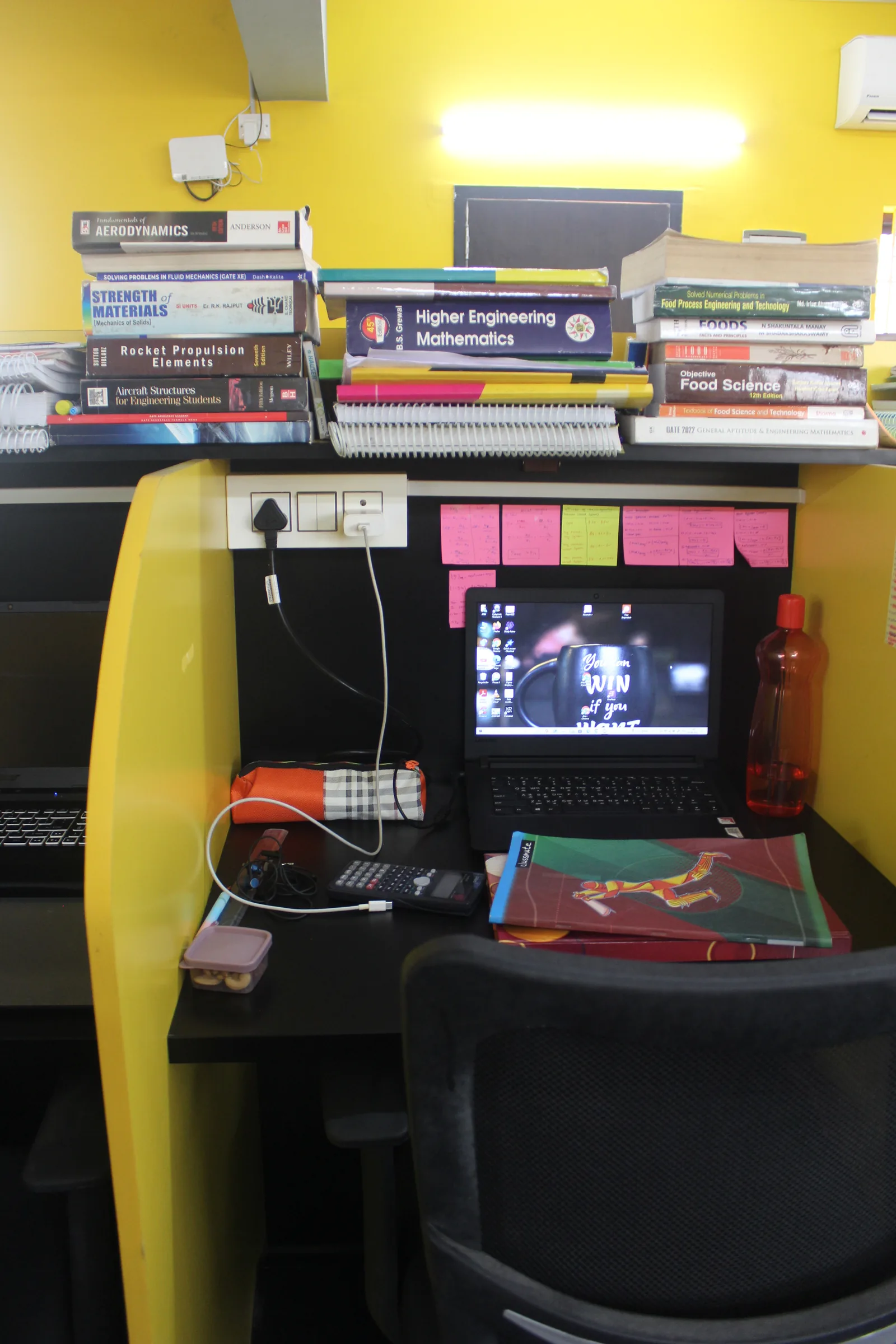 Dedicated study desk at 100ft Road