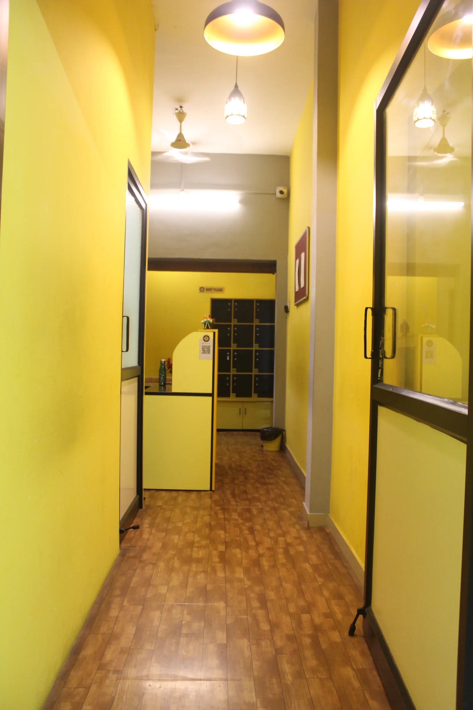 Locker area and corridor at Ram Nagar